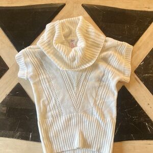 Candie's Cream Cowl Neck Sweater